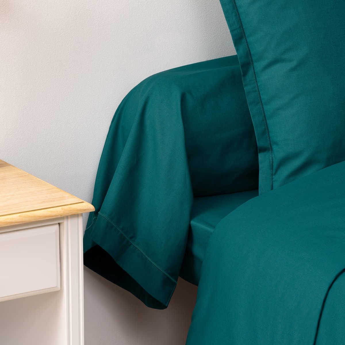 Taie de traversin 85 x 185 cm Horizon Celadon ocre, EDEN