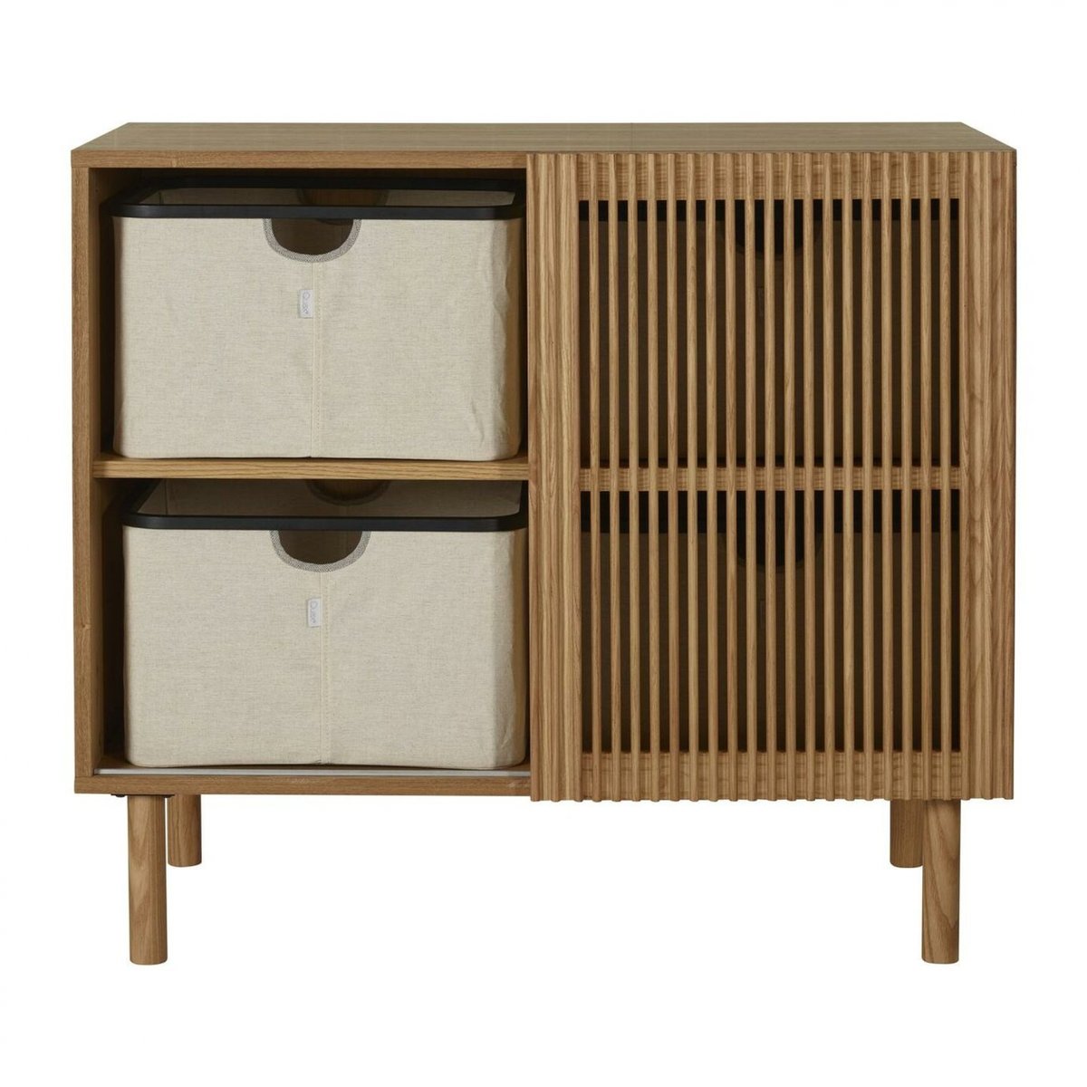 Commode 1 porte coulissante marron hai no ki, QUAX