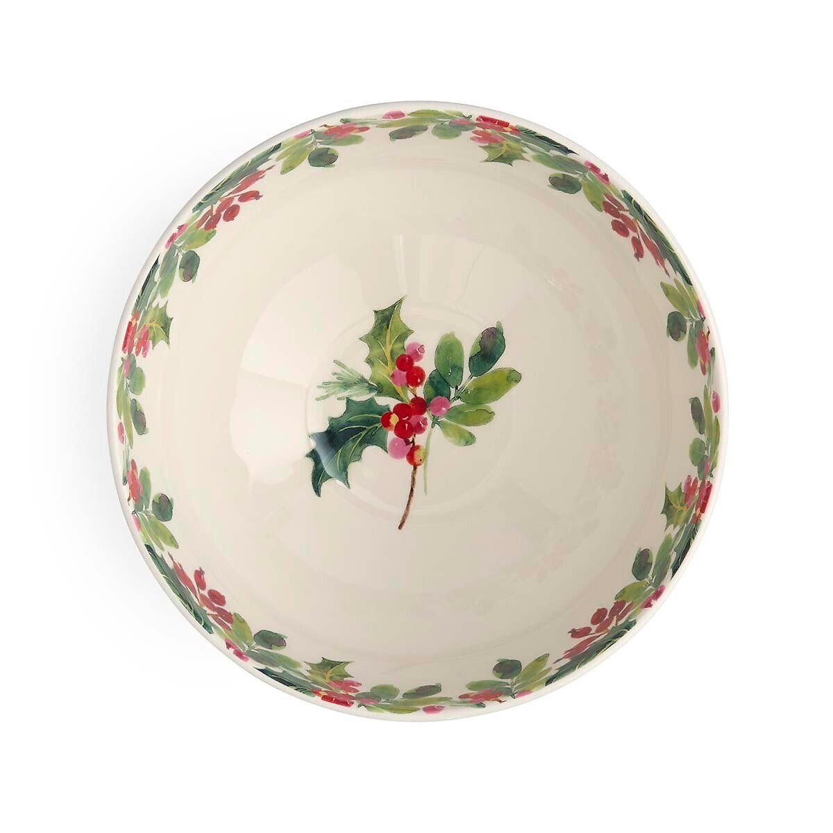 Botanic Garden Christmas Holly & Berries Salad Bowl multi-coloured, PORTMEIRION
