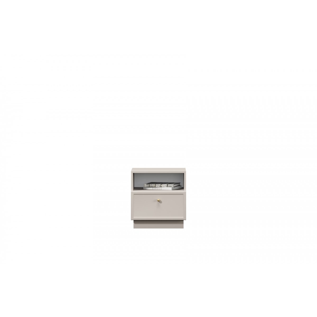Table de chevet Panneaux de particules, LORINA beige, BOBOCHIC