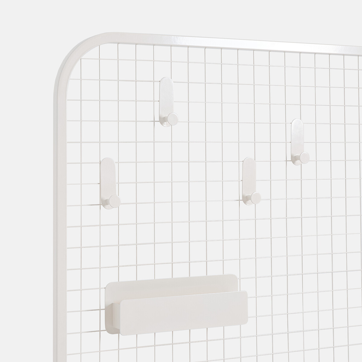Vestiaire avec banc, 6 patères, 4 niches, 2 tiroirs, KLUVA ecru, LA REDOUTE INTERIEURS