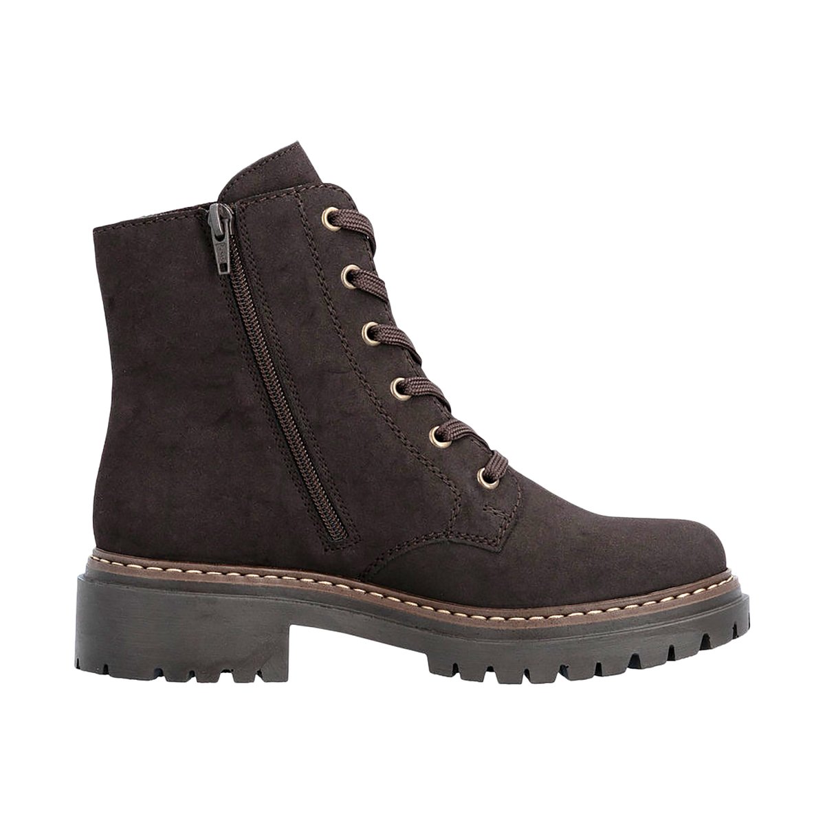 Bottines à Lacets France marron, RIEKER