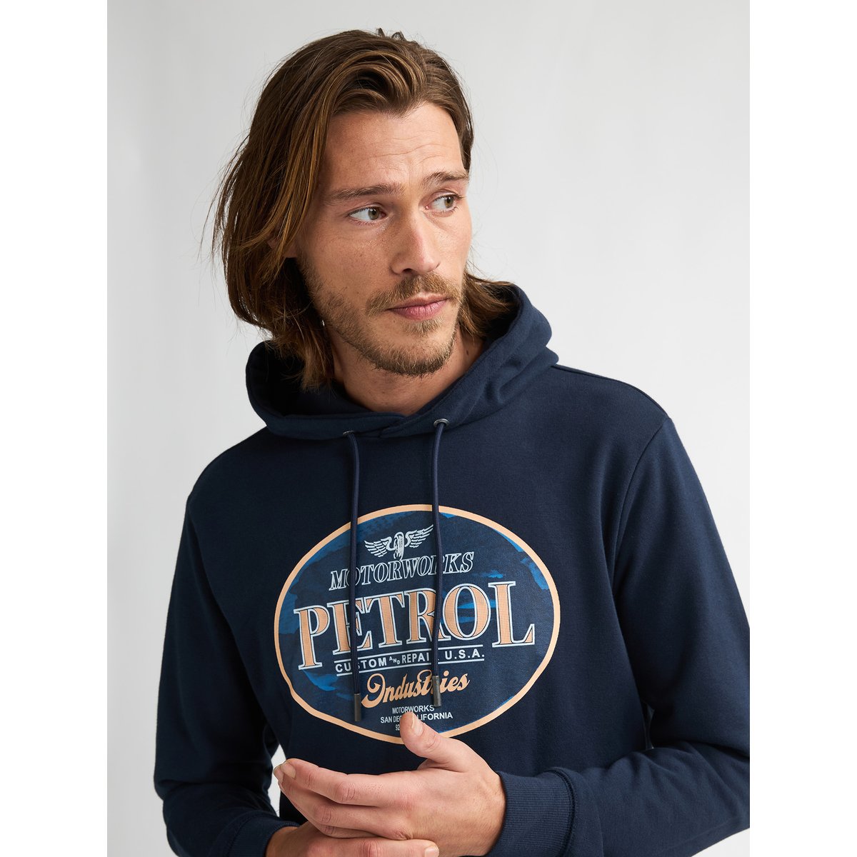 Sweat à capuche viaje bleu navy blue, PETROL INDUSTRIES