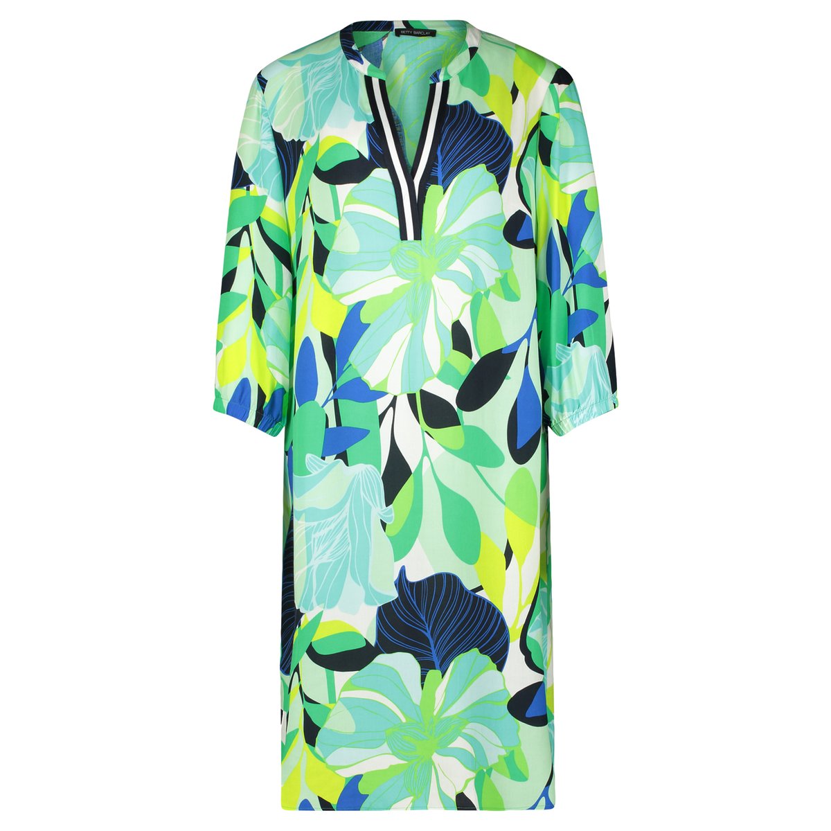 Robe casual à col droit green/blue, BETTY BARCLAY