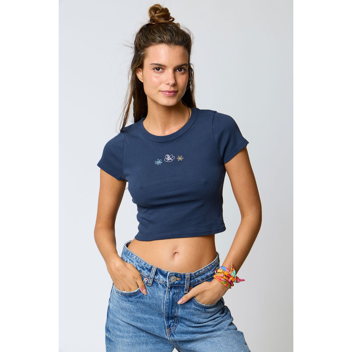 Tshirt Oana - BASICALLY bleu marine, BANANA MOON