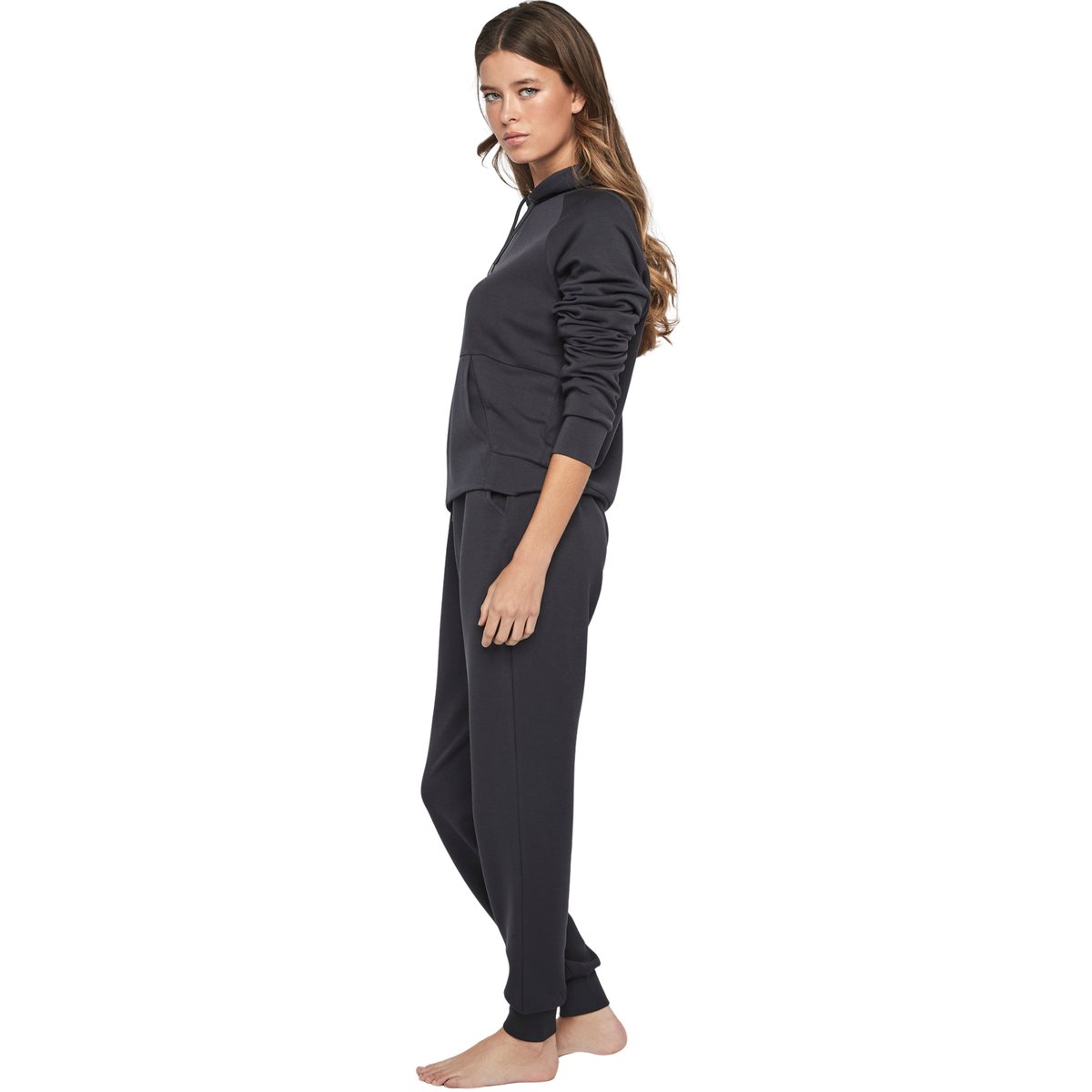 Tenue détente pyjama pantalon top à capuche P104 COZY CHIC bleu marine, SELMARK