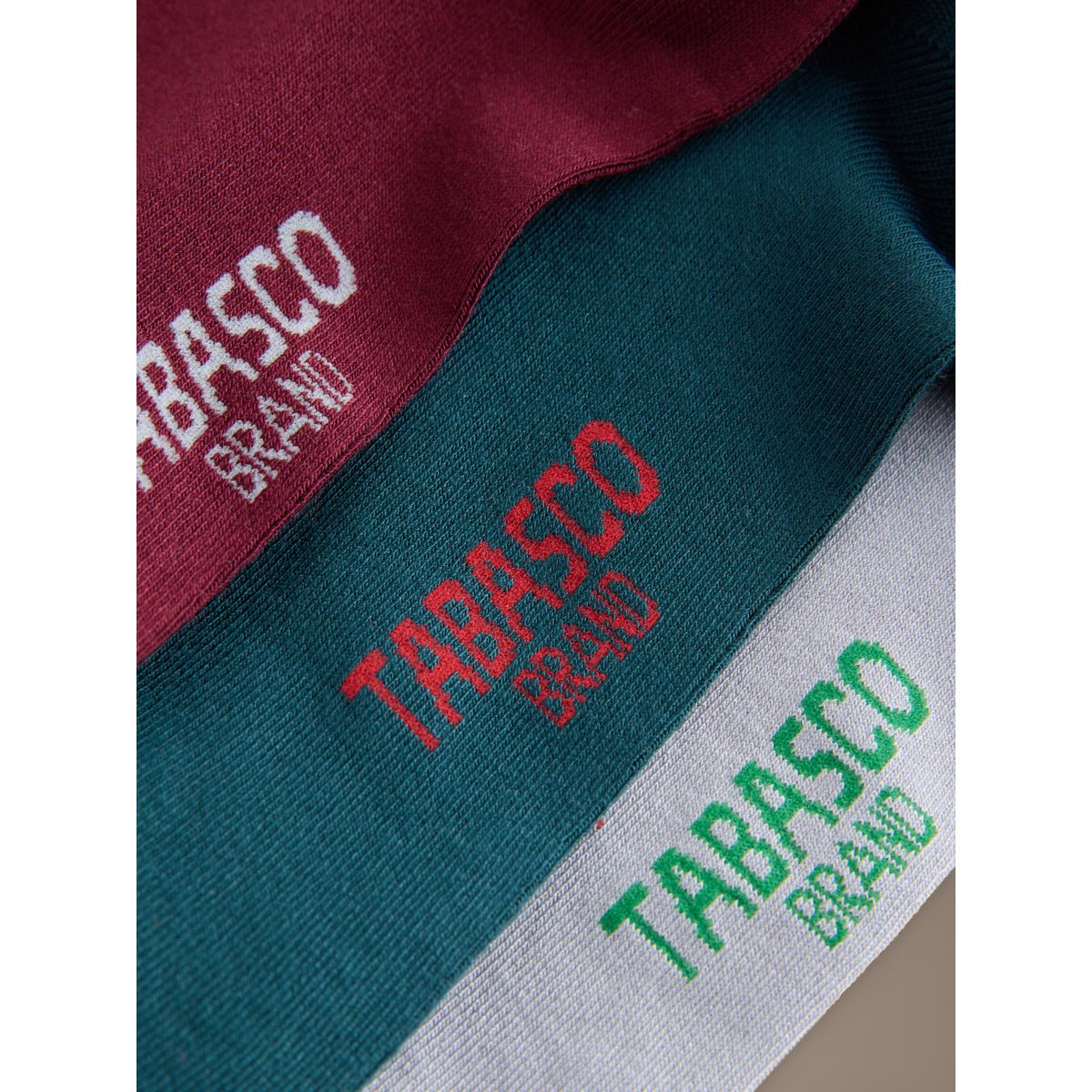 Chaussettes en modal tabasco, 3 paires signature vert/rouge/gris, NEXT