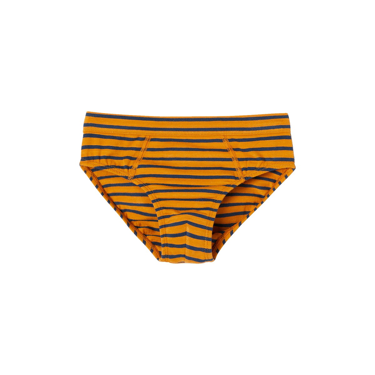 Lot de 7 slips stretch baleines en coton bio bleu ciel, VERTBAUDET