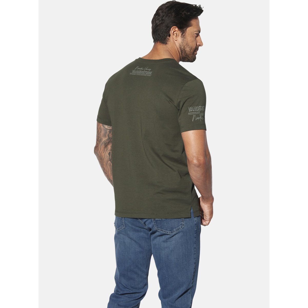Lot de 2 T-shirts JENDUR bleu foncé olive, JAN VANDERSTORM
