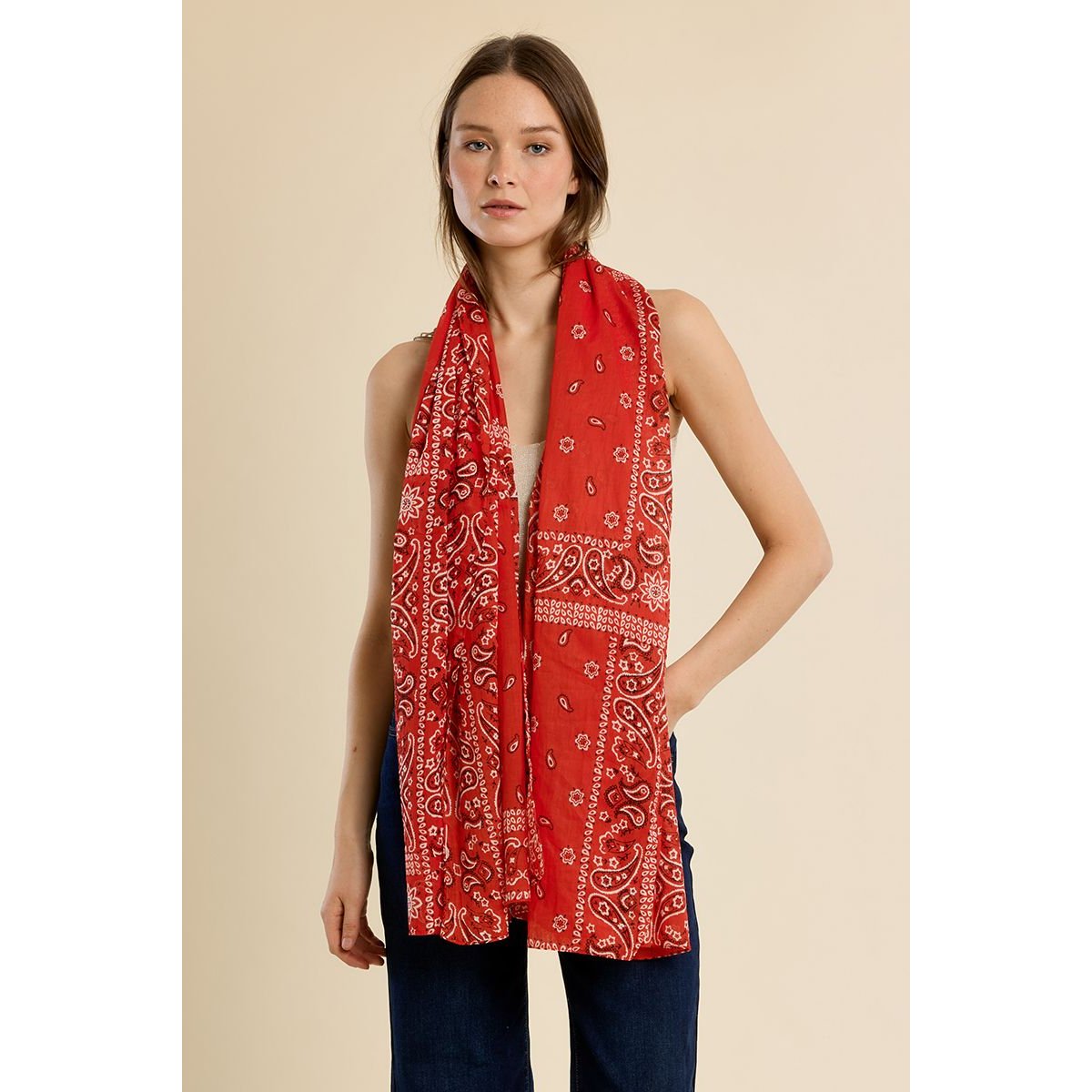 Foulard Bandana en coton v002231, MOLLY BRACKEN