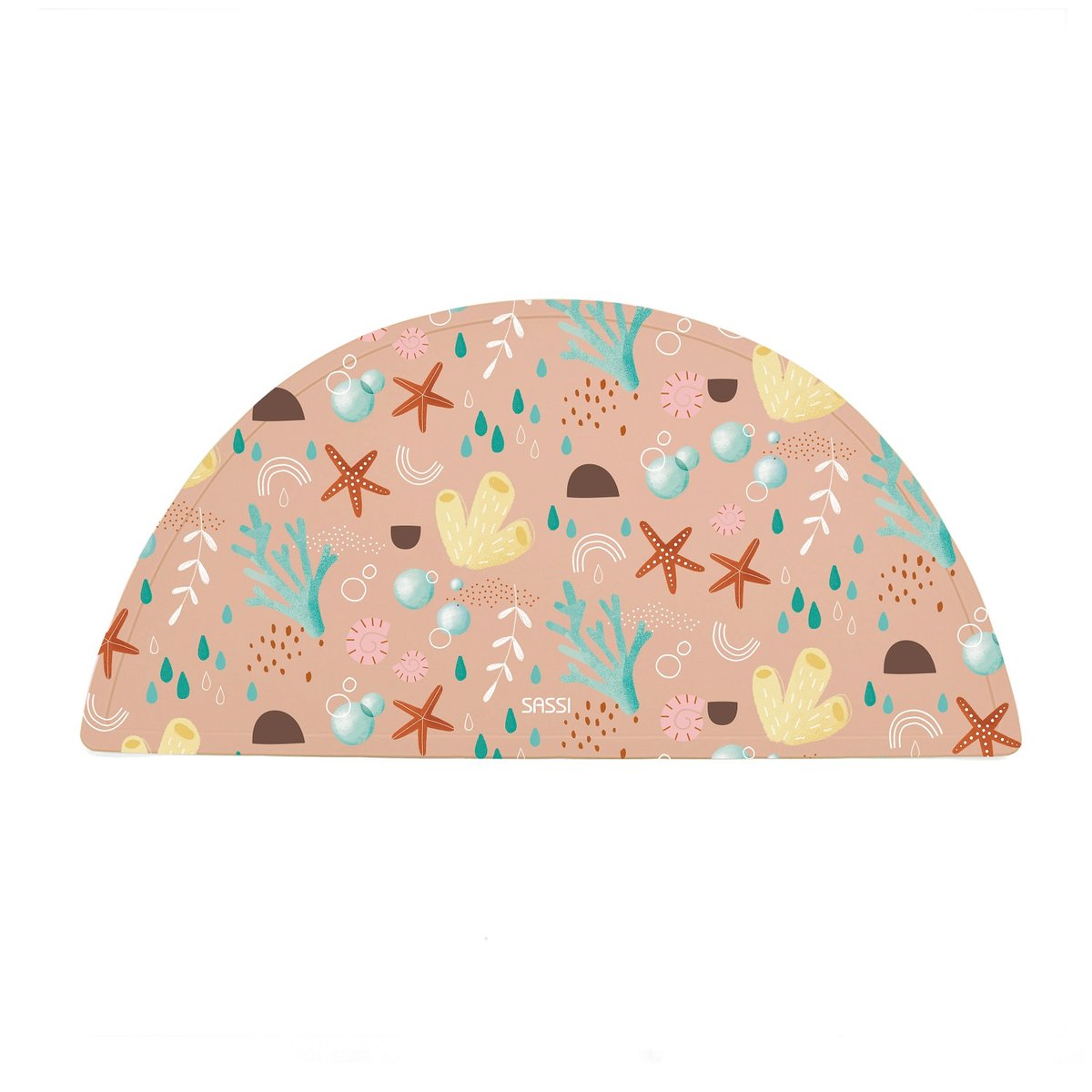 Set de table en silicone Gnawy le paresseux rose, SASSI JUNIOR