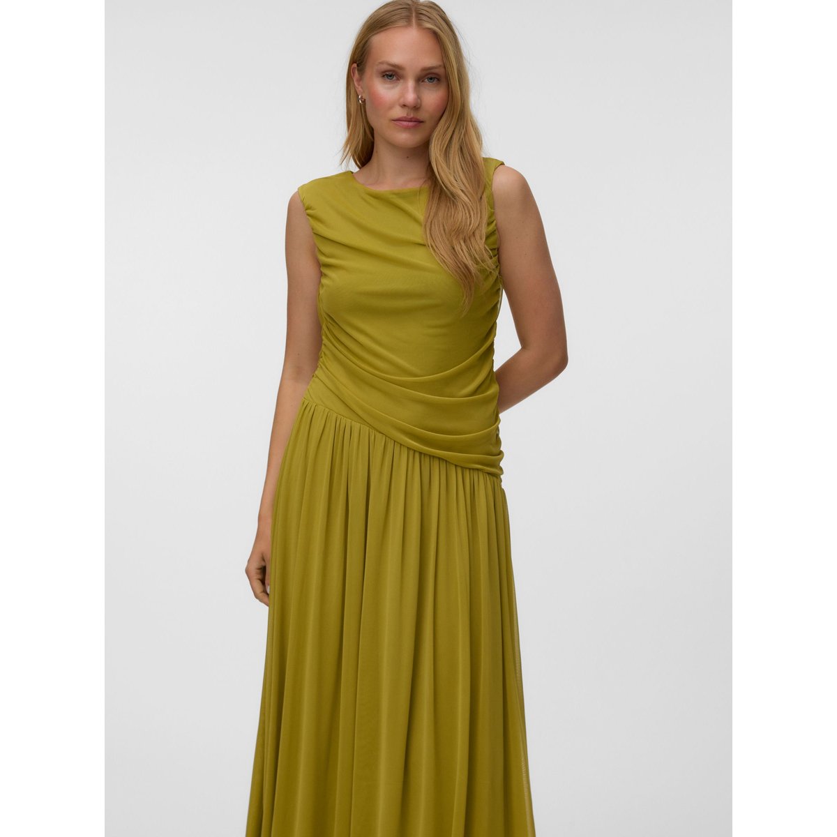 Robe Asymétrique jaune - pickled pepper 1, VERO MODA