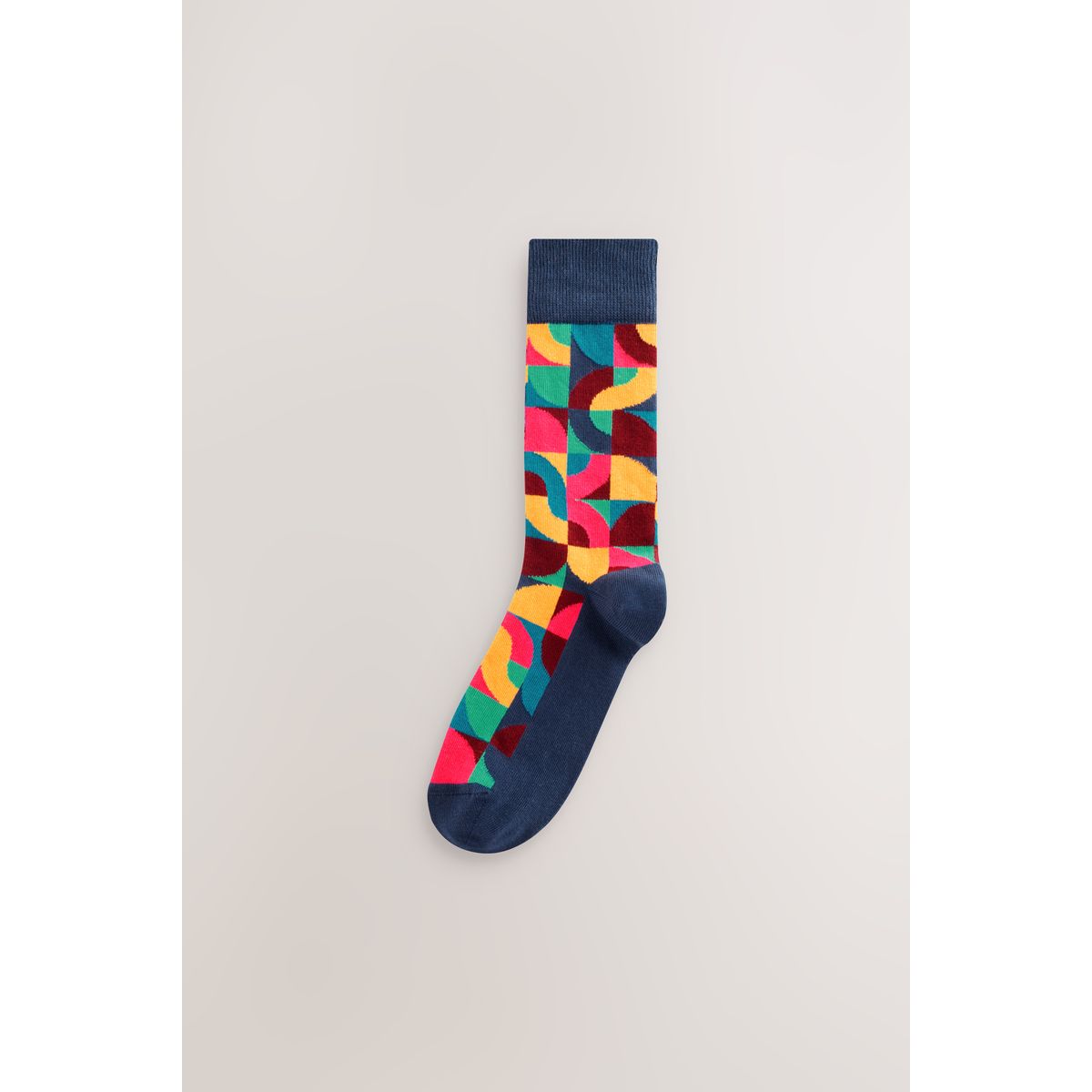Chaussettes à motif, 8 paires rouge vif/géo vert, NEXT