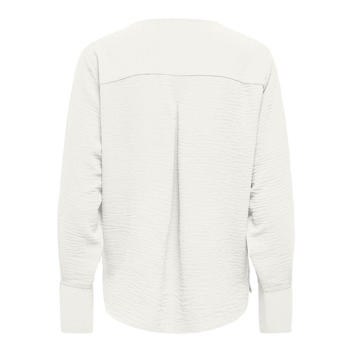 Blusa de mangas compridas, decote em V branco, JDY
