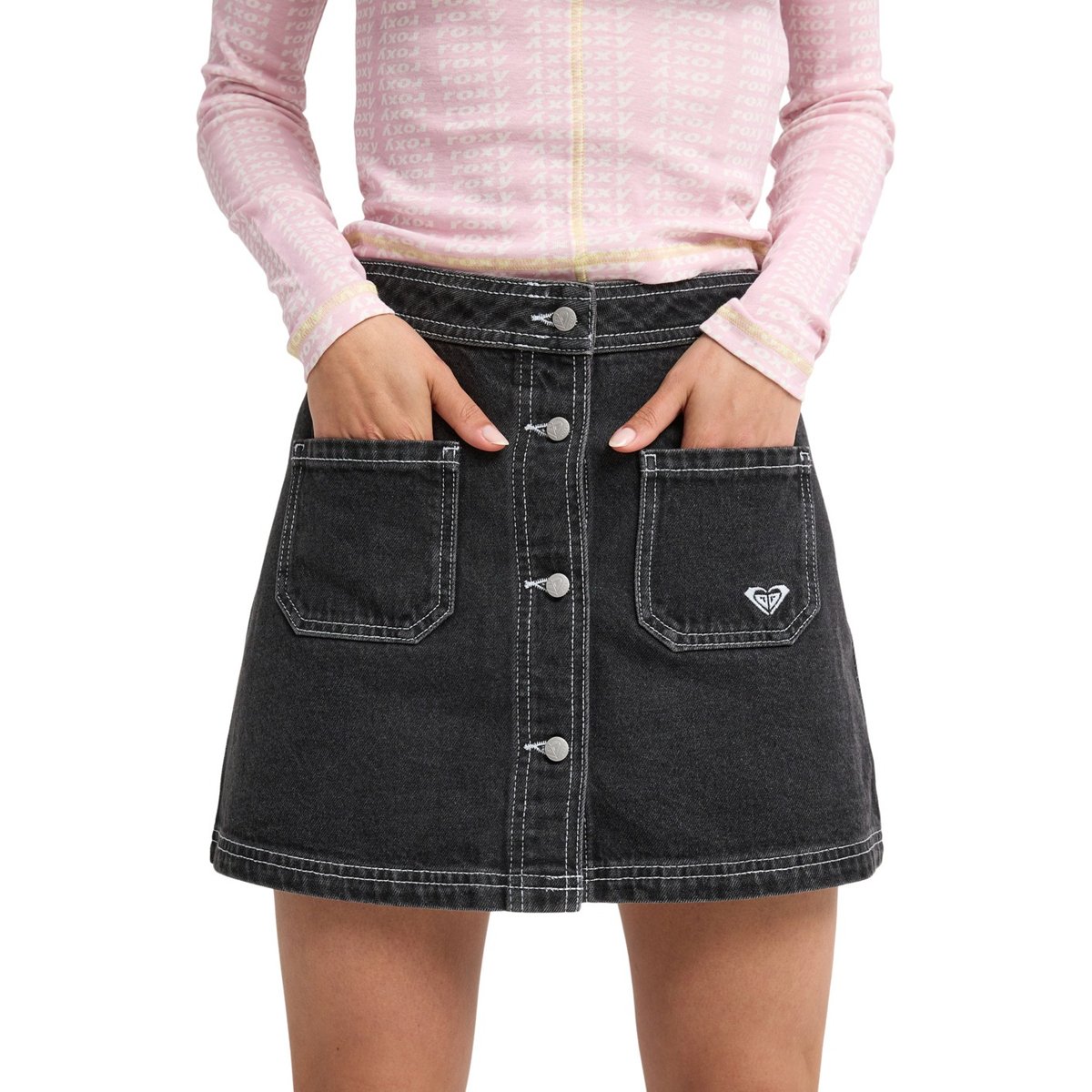 Mini-jupe trapèze RADIANT RIDER. bleu midnight, ROXY
