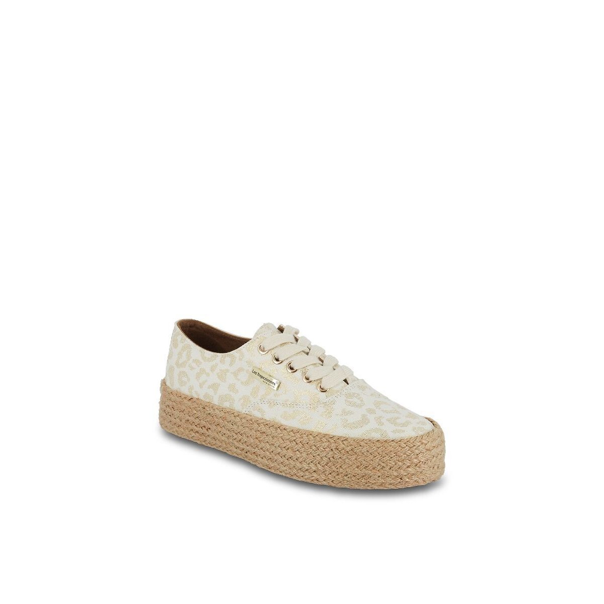Cosmic Print tennisschoenen wit/luipaard, LES TROPEZIENNES PAR M.BELARBI