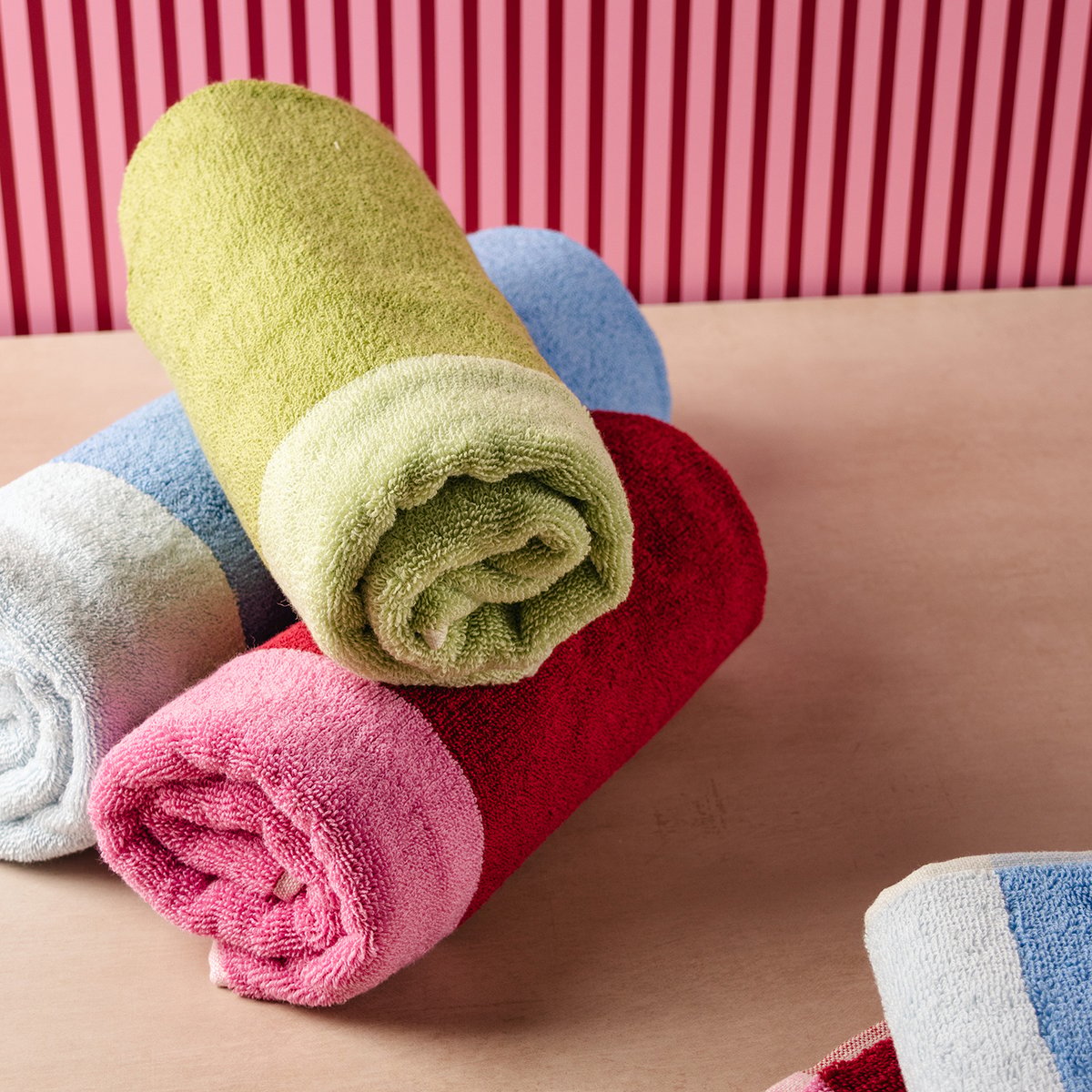 Lot de 2 Serviette De Bain PIXIE bleu, ONA