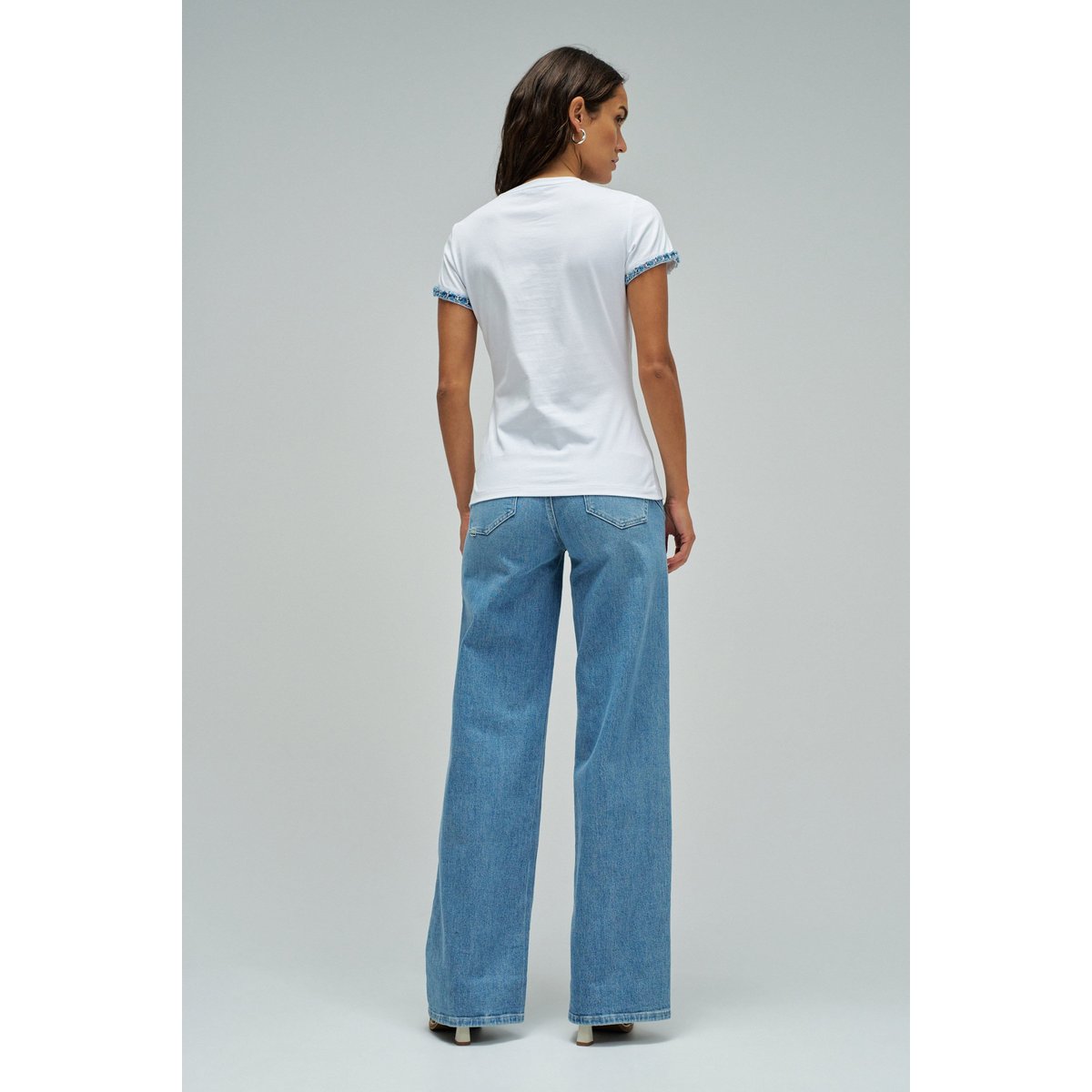 SWEATSHIRT AVEC BRANDING blanc, SALSA JEANS