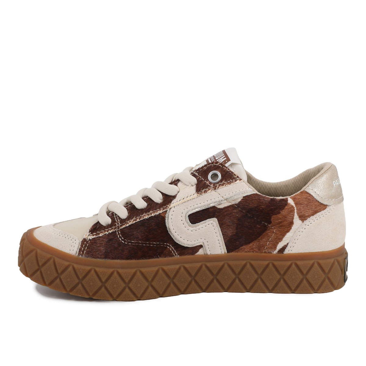 Baskets basses en cuir ACE LO MIX LTH WILD autres-pony/almond milk, PALLADIUM