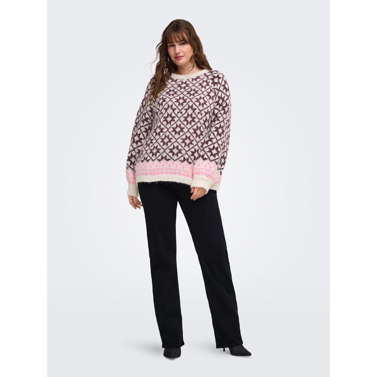 Pull En Maille birch 1, ONLY CARMAKOMA