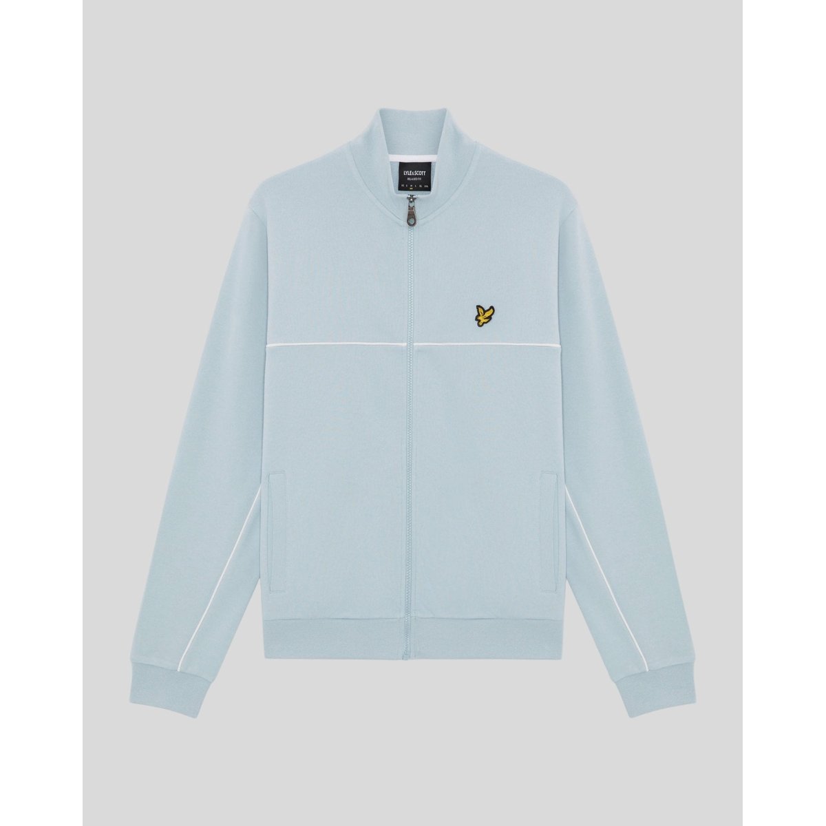 Passepoilé zippé intégral de survêtement Top bleu opale, LYLE & SCOTT