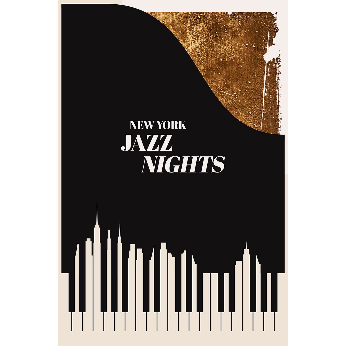 Tableau jazz night tableau alu dibond, HEXOA