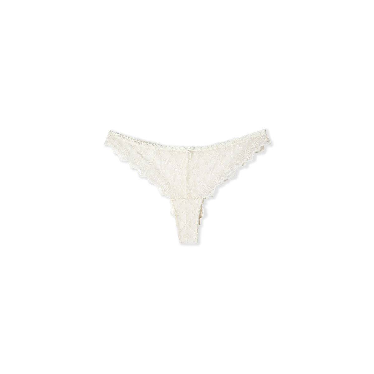 Tanga avec broderie JANE ecru, ETAM