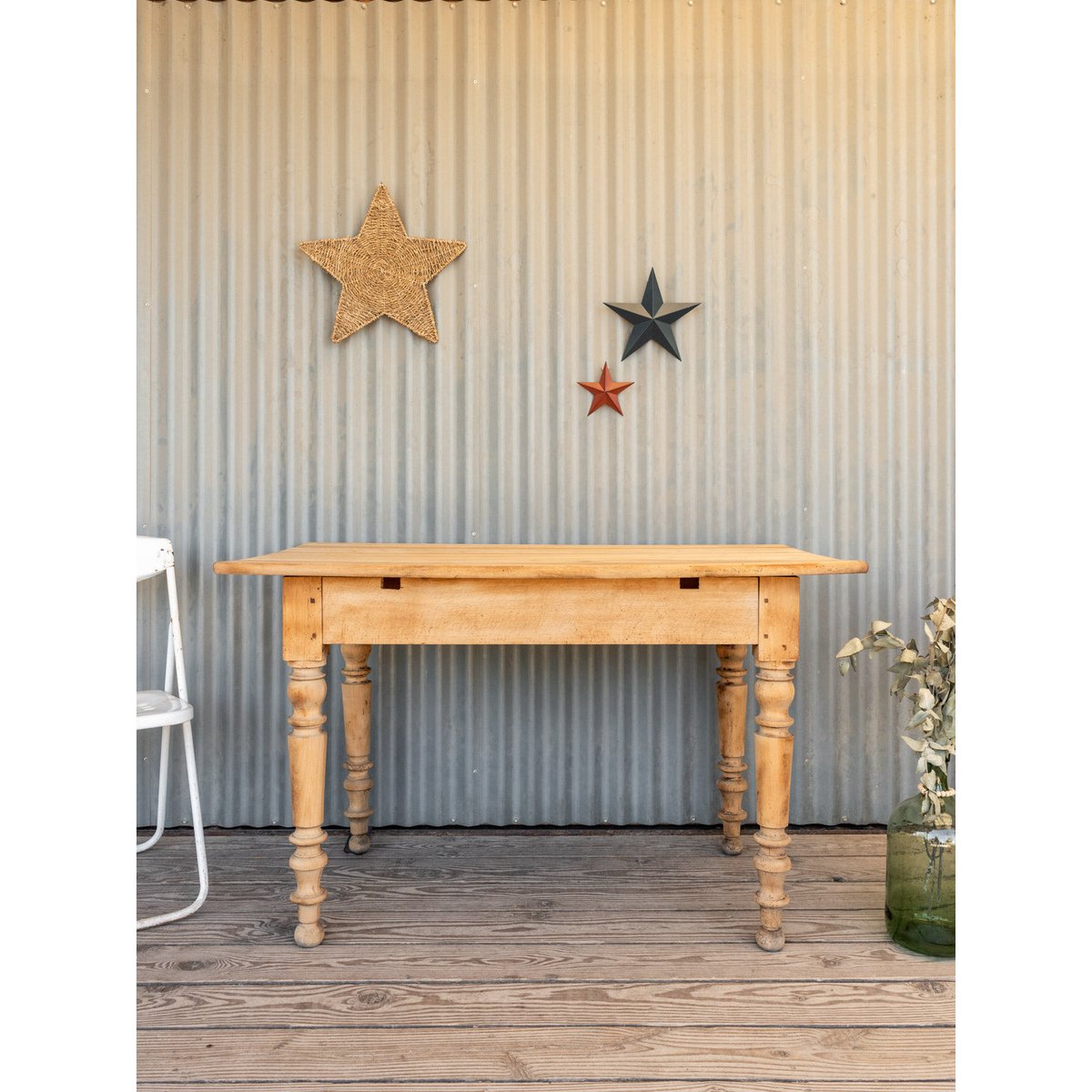 Table à manger en bois Romy N°1453 - Bon état bois clair, DEBONGOUT