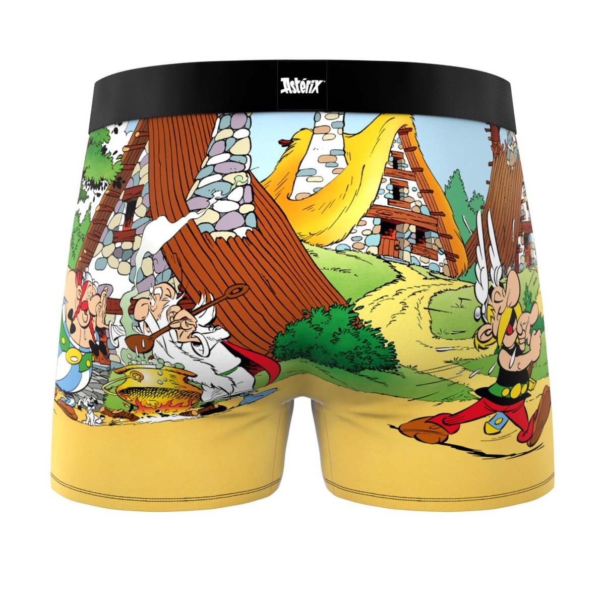 Lot De 3 Boxers Asterix jaune/rouge/noir/bleu, FREEGUN