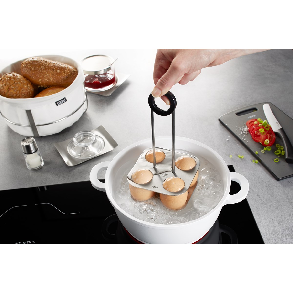 Support de cuisson à oeufs BRUNCH argent, GEFU
