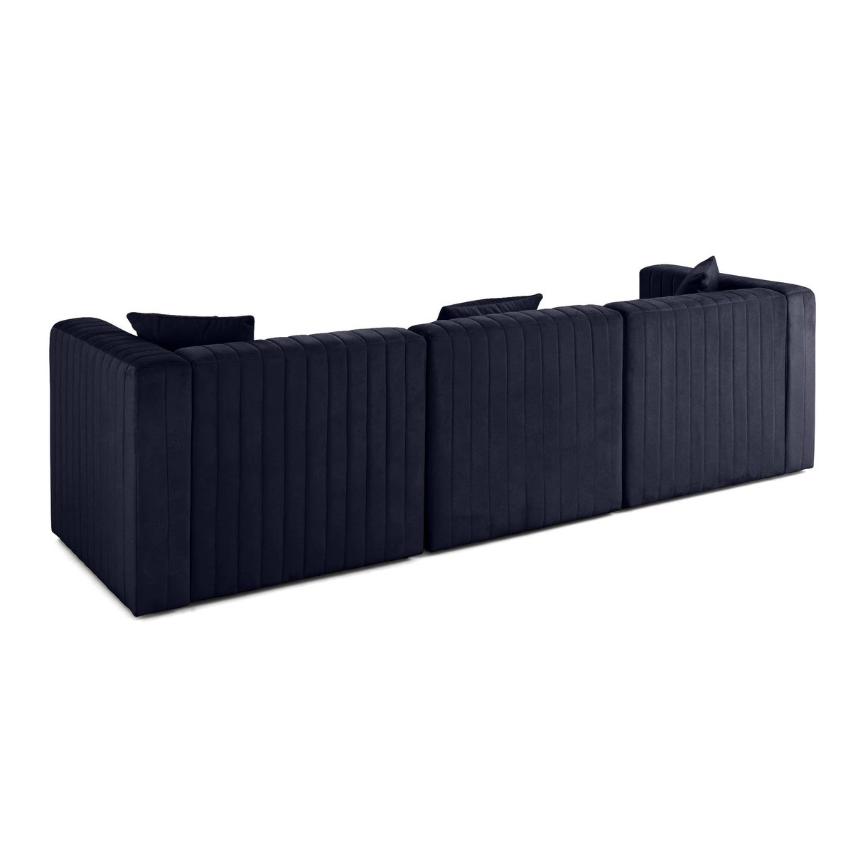 Canapé Modulable 3 places - NOVA bleu marine, BEST MOBILIER