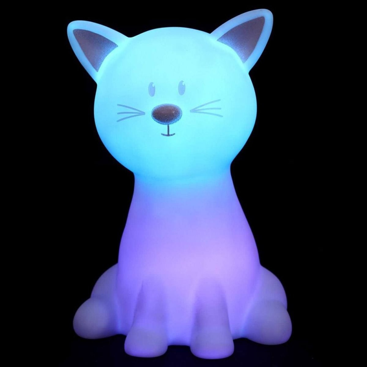 Lampe veilleuse LED chat blanc, DECORATIE