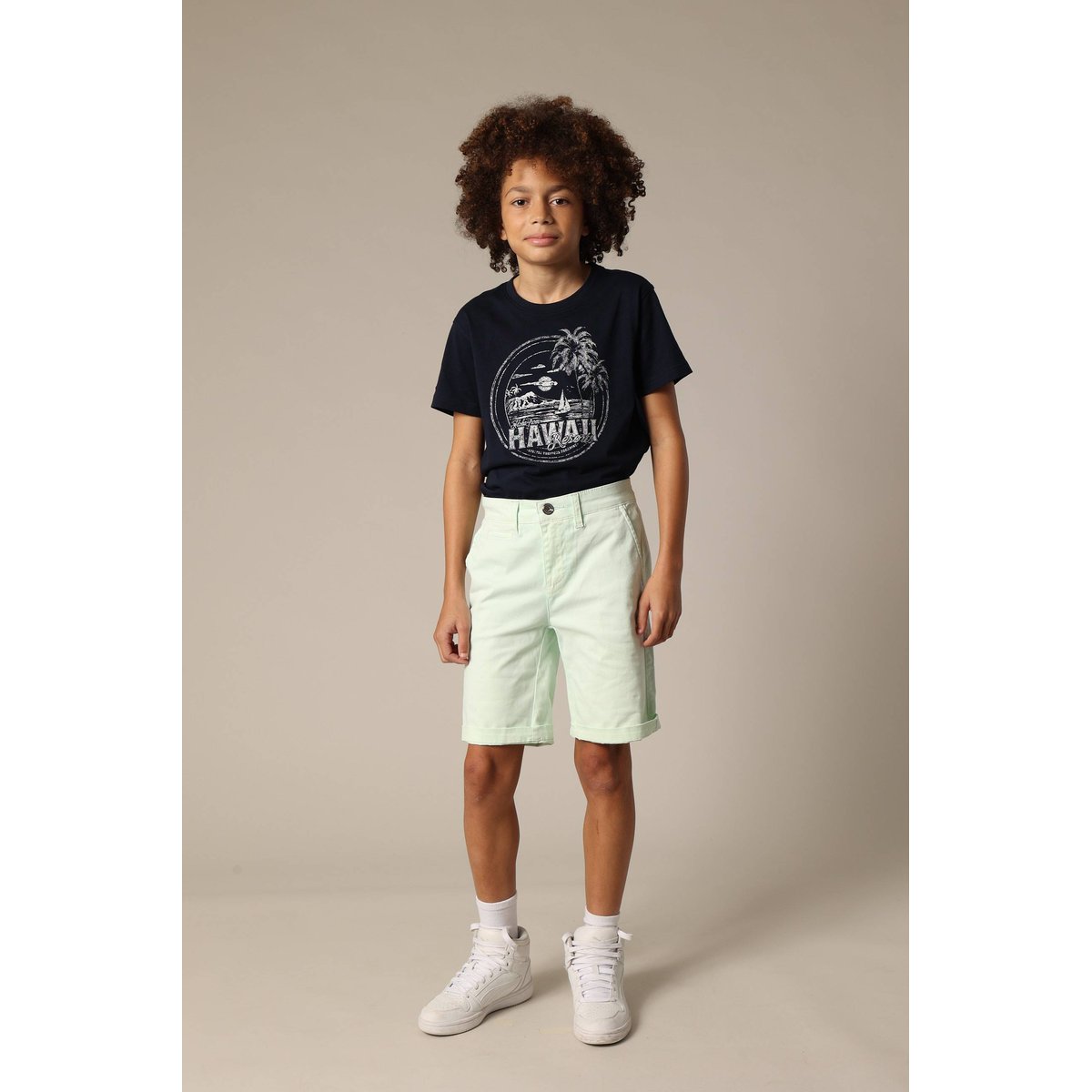 Bermuda en micro twill VARTY lagoon, DEELUXE