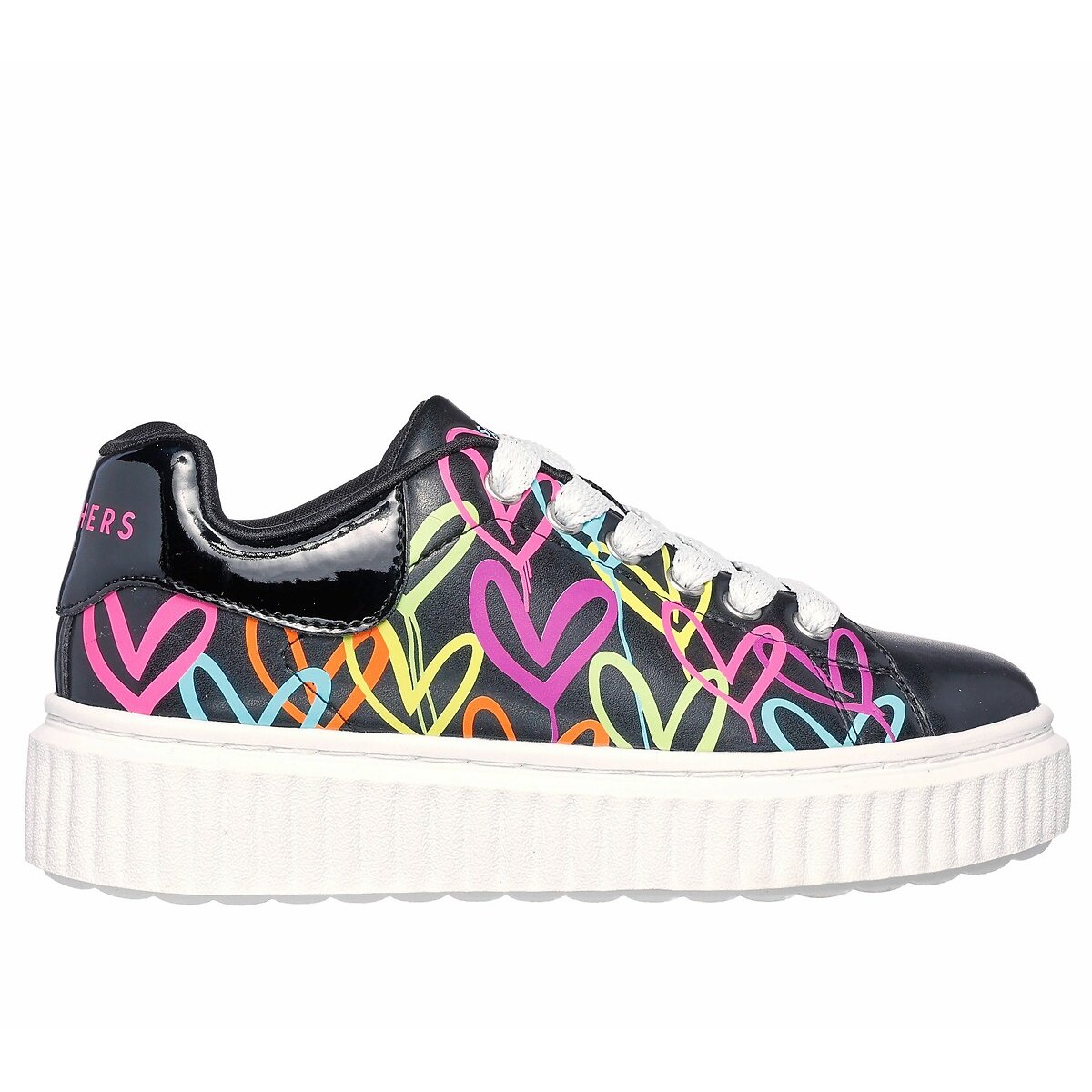 Kids' Jgoldcrown: Hi Ridge Trainer black/multi-coloured, SKECHERS