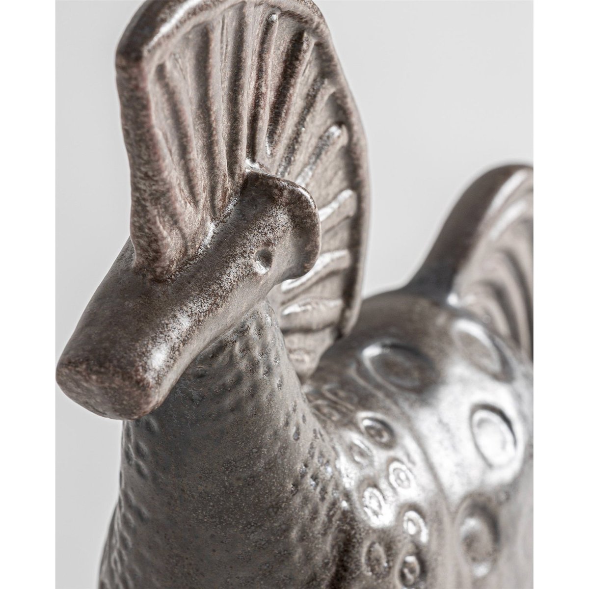 Figurine cheval en céramique marron patiné, RECOLLECTION