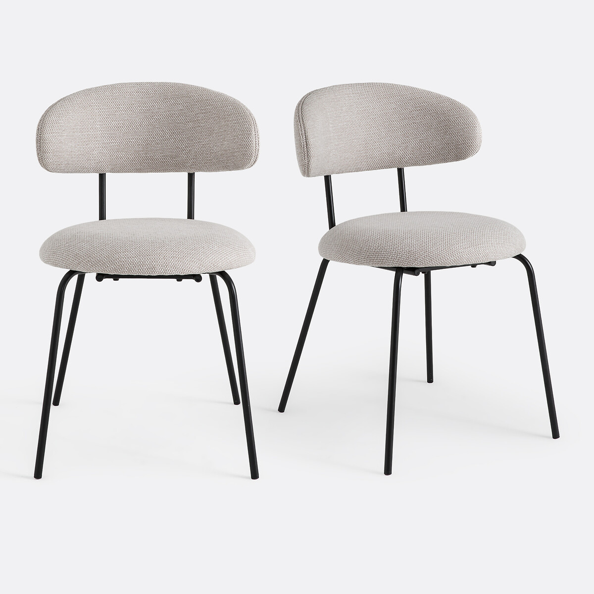 Set di 2 sedie in tessuto, Clarvia beige, LA REDOUTE INTERIEURS