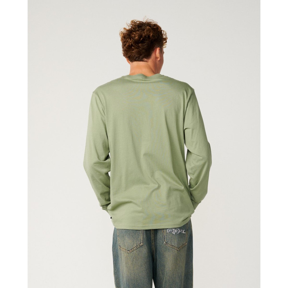 T-shirt à manches longues Fade Out Icons sauge, RIP CURL