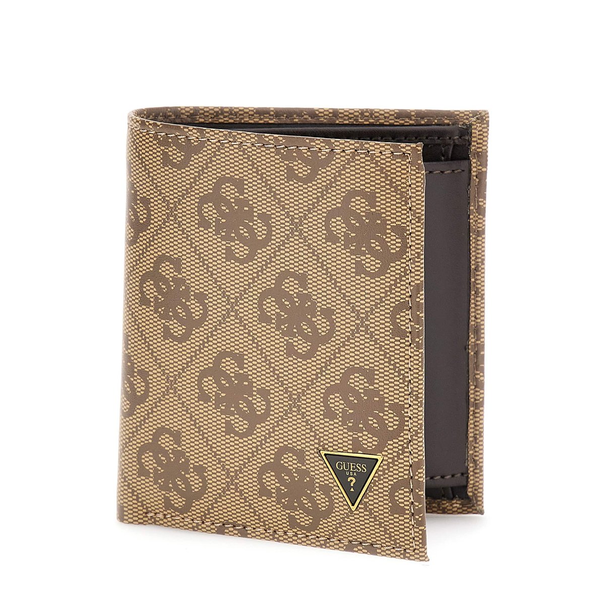 Mini Portefeuille Milano beige multi, GUESS