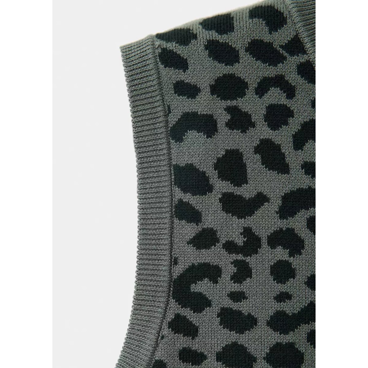 Top imprimé pois gris anthracite, MANGO
