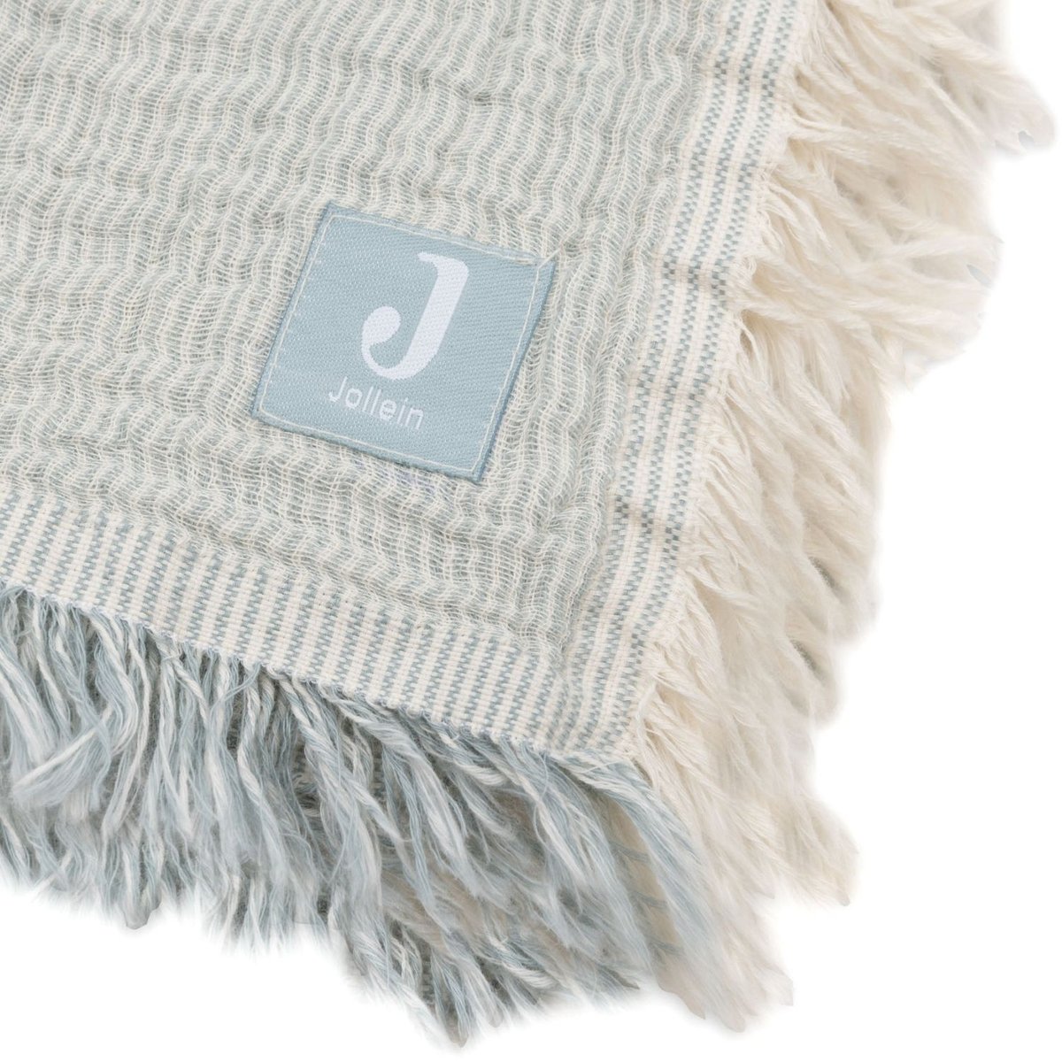 Couverture en gaze de coton vert d'eau, JOLLEIN