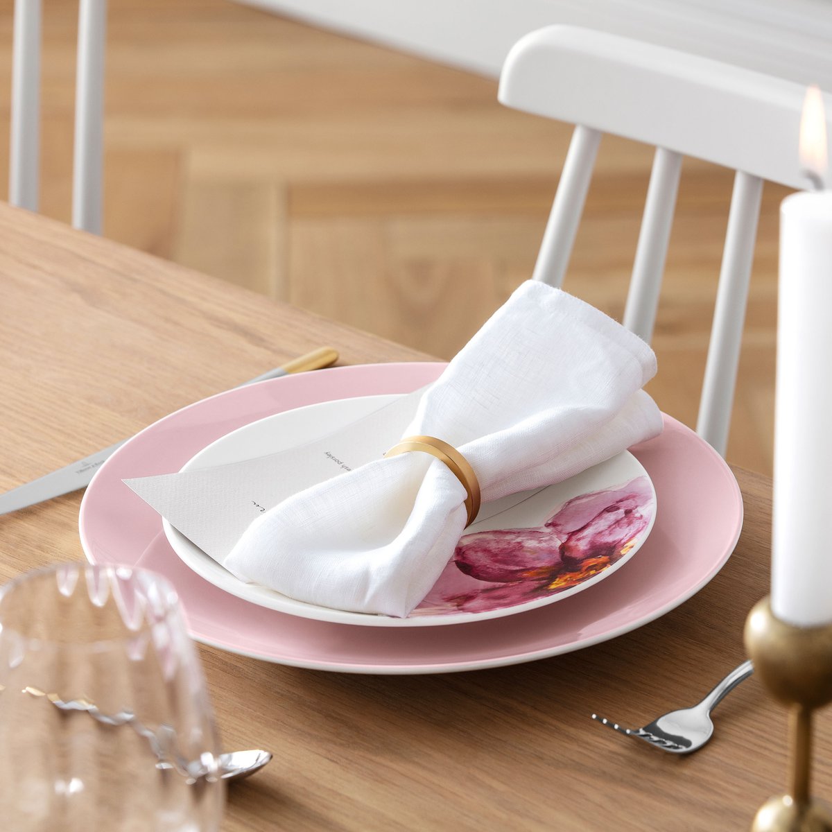 Assiette Dessert Coupe ROSE GARDEN rose pâle, VILLEROY & BOCH