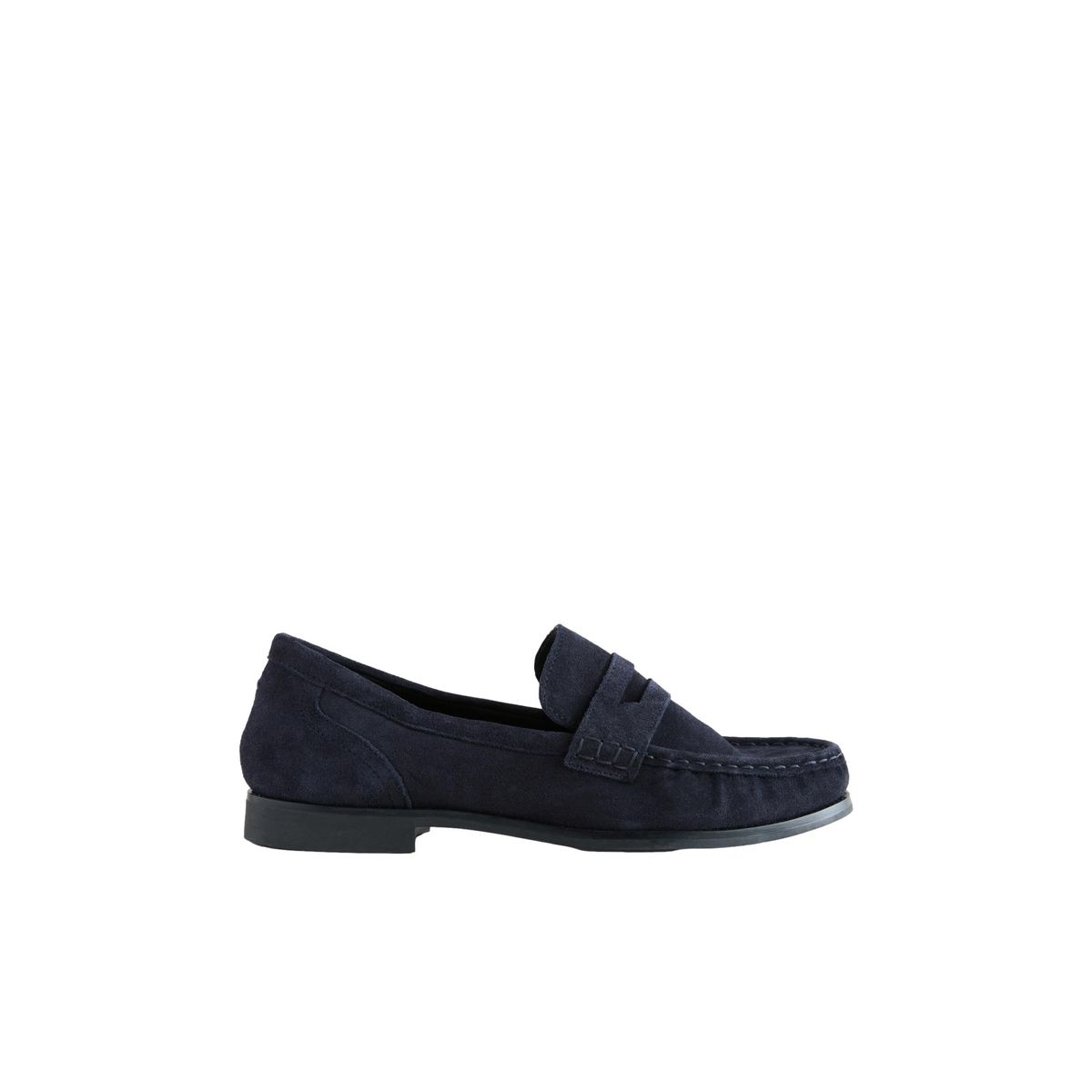 Mocassins forever comfort® en cuir bleu marine, NEXT