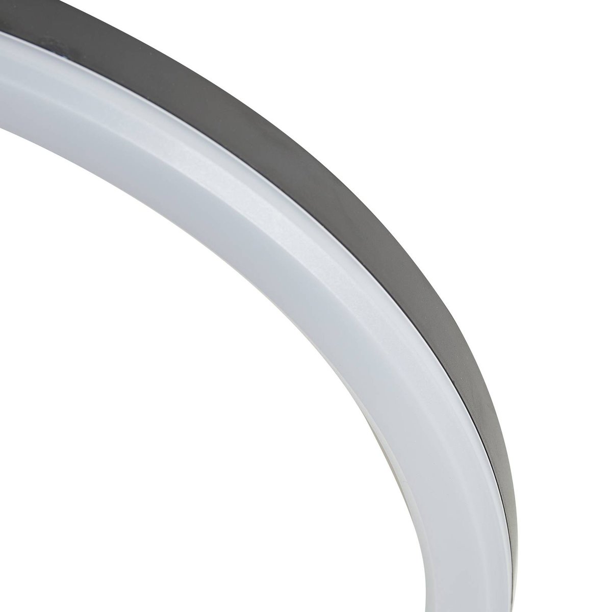 Plafonnier extérieur  moderneLED, Finian noir, blanc, LINDBY