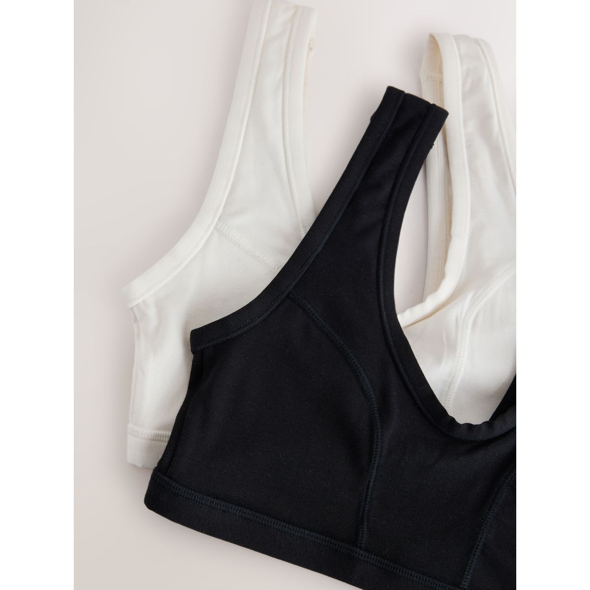 Soutien-gorge kind to skin, lot de 2 noir/crème, NEXT