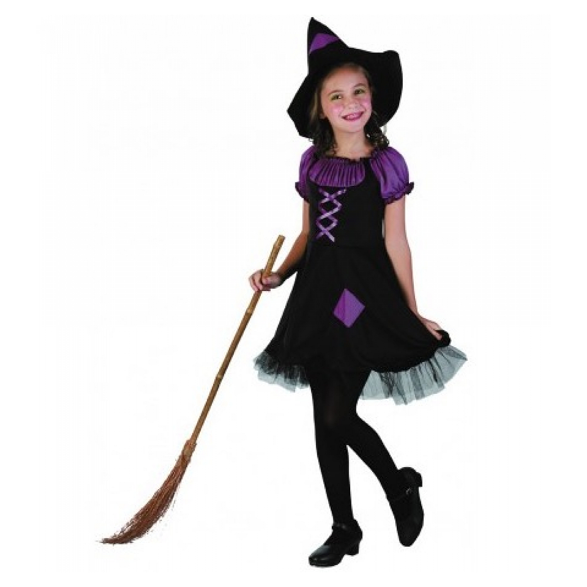 costume robe sorciere violette 7/9 ans couleur unique, PARTY PRO