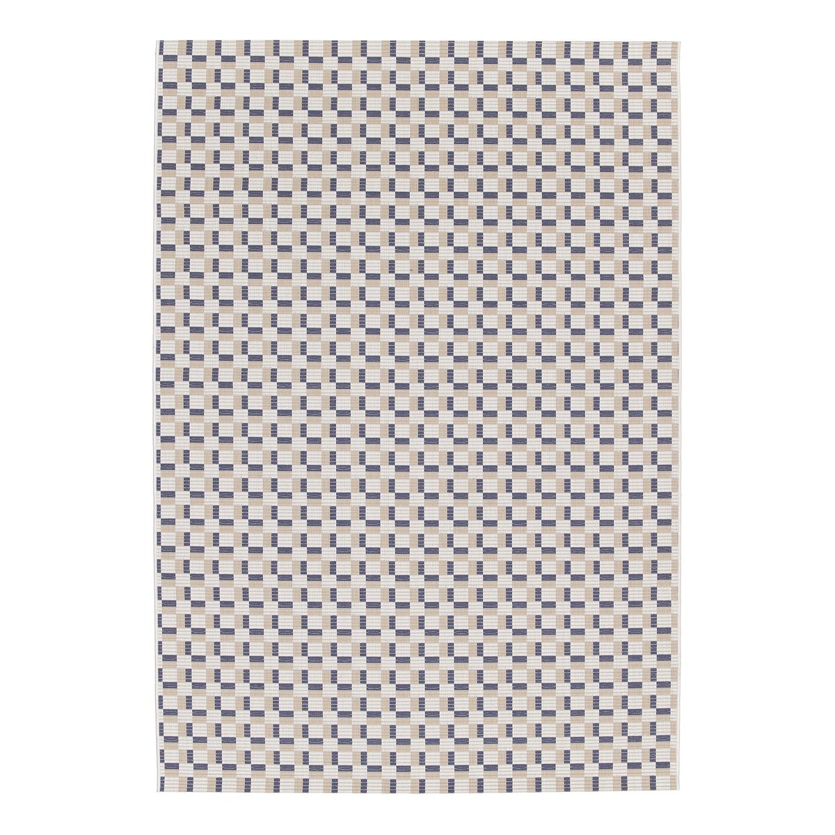 Tapis intérieur extérieur graphique MEMPHIS bleu naturel, AFK LIVING