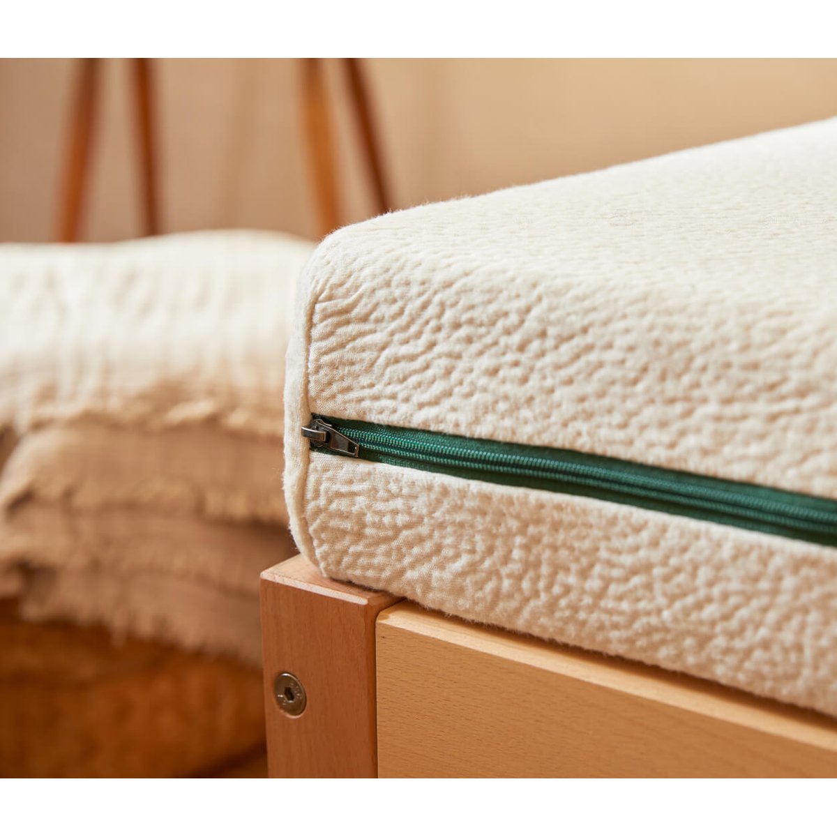 Matelas enfant latex naturel blanc, KIPLI