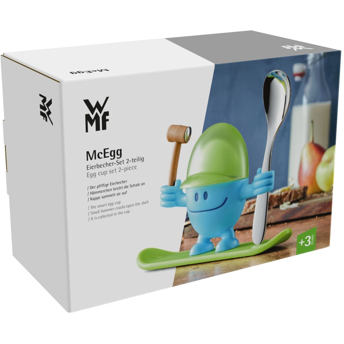 Coquetier Mcegg Bleu Avec Cuillere bleu, WMF