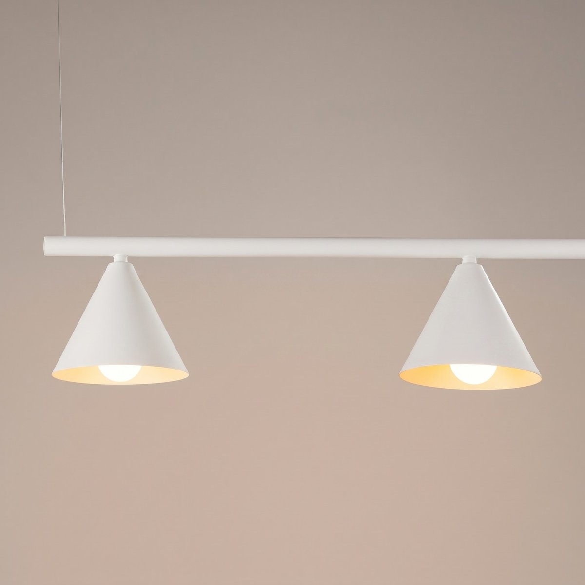 Lustre Acier Blanc E14 4 NOX blanc, EDEN
