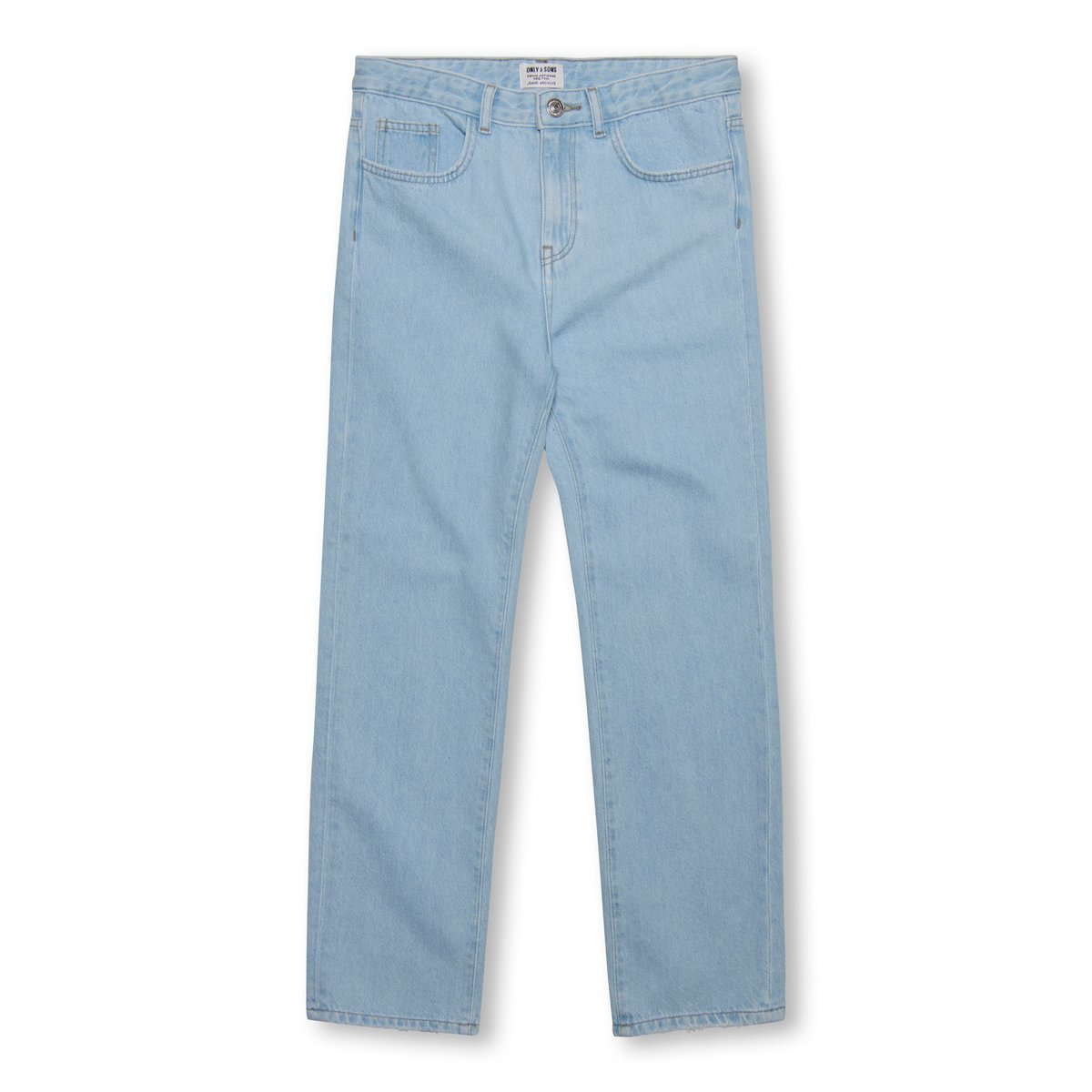 Coupe Regular light blue bleached denim, ONLY & SONS JUNIOR